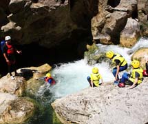 Canyoning on the river Cetina